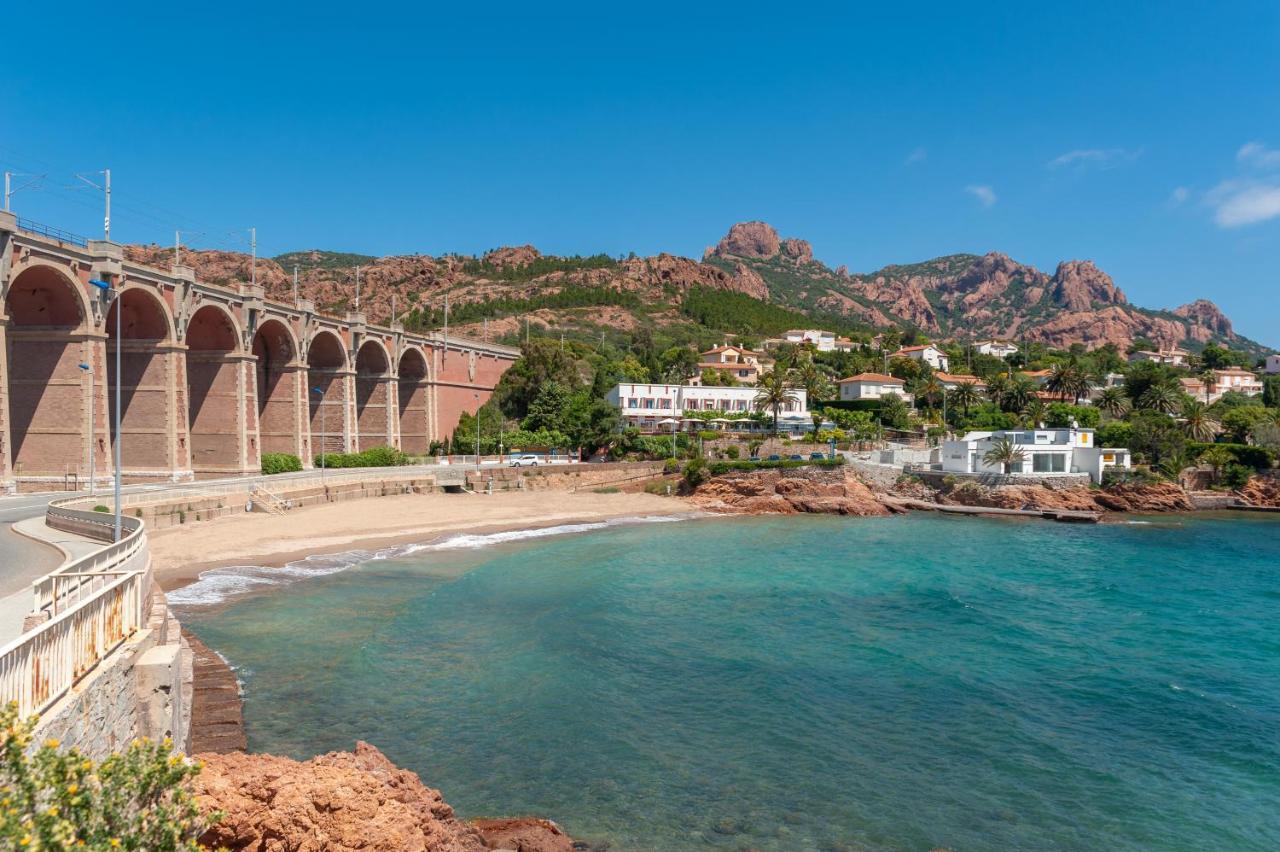 Agay Cap Esterel Le Hameau F2 Clim Plein Sud Dernier Etage Magnifique Vue Mer Сен-Рафаель Екстер'єр фото